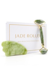 Natural Facial Massager Gua Sha Scraper Double Headed Jade Roller Jade Roller Skin Care Rose Quartz Face Massager Face Lifting Health Beauty Tools