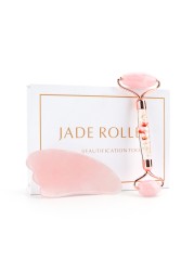 Natural Facial Massager Gua Sha Scraper Double Headed Jade Roller Jade Roller Skin Care Rose Quartz Face Massager Face Lifting Health Beauty Tools