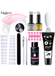 Mobray Polygels Set UV LED Lamp Full Manicure Kit Quick Extension Manicure Box Gel Builder Nail Set For Nails Tool Kit