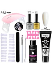 Mobray Polygels Set UV LED Lamp Full Manicure Kit Quick Extension Manicure Box Gel Builder Nail Set For Nails Tool Kit