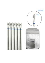 10pcsSet Diamond Nail Drill Bit Artery Electric Cutters For Pedicure Manicure Files Cuticle Burr Nail Tools Accessories