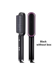 ASL-908 Hair Straightener 2022 Durable Electric Straight Hair Beard Comb Brush Heated Ceramic Hair Straightener Brush EU Plug