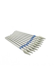 10pcs 2.35mm Shank Diamond Grinding Bur Drill Bits Sets for Dental Grinding Dental Polishing Burs