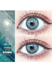 Bio-essence 1 Pair Colored Contact Lenses For Eyes Blue Lens Pink Eye Lenses Fashion Lenses Makeup Beauty Eyes Delicious Contact