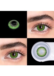 Bio-essence 1 Pair Colored Contact Lenses For Eyes Blue Lens Pink Eye Lenses Fashion Lenses Makeup Beauty Eyes Delicious Contact