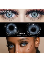 Ishihair Colored Contact Lenses 1 Pair Beauty Eye Yearly Colored Lenses Cosmetic Contacts Lenses Eye Color Black/Chocolate