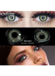 Ishihair Colored Contact Lenses 1 Pair Beauty Eye Yearly Colored Lenses Cosmetic Contacts Lenses Eye Color Black/Chocolate