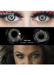 Ishihair Colored Contact Lenses 1 Pair Beauty Eye Yearly Colored Lenses Cosmetic Contacts Lenses Eye Color Black/Chocolate