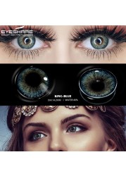 Ishihair Colored Contact Lenses 1 Pair Beauty Eye Yearly Colored Lenses Cosmetic Contacts Lenses Eye Color Black/Chocolate