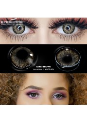 Ishihair Colored Contact Lenses 1 Pair Beauty Eye Yearly Colored Lenses Cosmetic Contacts Lenses Eye Color Black/Chocolate