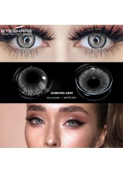 Ishihair Colored Contact Lenses 1 Pair Beauty Eye Yearly Colored Lenses Cosmetic Contacts Lenses Eye Color Black/Chocolate