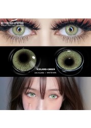 Ishihair Colored Contact Lenses 1 Pair Beauty Eye Yearly Colored Lenses Cosmetic Contacts Lenses Eye Color Black/Chocolate