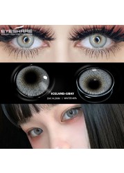 Ishihair Colored Contact Lenses 1 Pair Beauty Eye Yearly Colored Lenses Cosmetic Contacts Lenses Eye Color Black/Chocolate