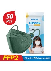 Elough Mascarillas FPP2 Ninos 6-12 Años 4 Layers Infant FFP2 Kids Children Masks FFP 2 ffp2Mascarilla KN95 Infantil Mask