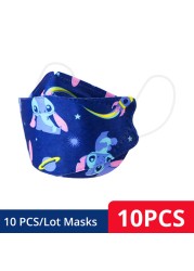 Disney Approved FFP2 KN95 Face Mask For Kids, Frozen Stitch Mask Breathable Mascarilla FPP2 homology ada For Boys Girls 4-12 Years