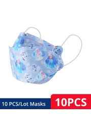 Disney Approved FFP2 KN95 Face Mask For Kids, Frozen Stitch Mask Breathable Mascarilla FPP2 homology ada For Boys Girls 4-12 Years