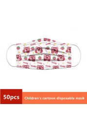 Disney Children's Mask Spider-Man Marvel Avengers Character Disposable Face Mask Cartoon Hero Pattern Lilo and Stitch Pixar Dust Cover