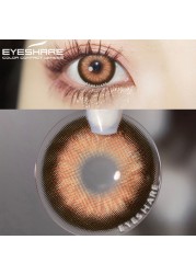 Eyeshire Eye Color Contact Lenses 1 Pair Natural Colored Lenses Yearly Cosmetic Lens Brown Cosmetic Lenses Contact Lens