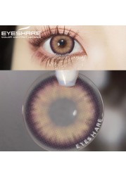 Eyeshire Eye Color Contact Lenses 1 Pair Natural Colored Lenses Yearly Cosmetic Lens Brown Cosmetic Lenses Contact Lens