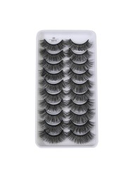 QUXINHAO wholesale 10 pairs lashes eyelashes cilios 3d mink lashes mink eyelashes wholesale false eyelashes maquiagem