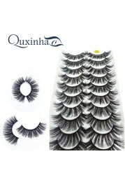 QUXINHAO wholesale 10 pairs lashes eyelashes cilios 3d mink lashes mink eyelashes wholesale false eyelashes maquiagem