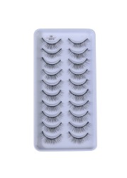 QUXINHAO wholesale 10 pairs lashes eyelashes cilios 3d mink lashes mink eyelashes wholesale false eyelashes maquiagem