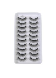 QUXINHAO wholesale 10 pairs lashes eyelashes cilios 3d mink lashes mink eyelashes wholesale false eyelashes maquiagem