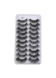 QUXINHAO wholesale 10 pairs lashes eyelashes cilios 3d mink lashes mink eyelashes wholesale false eyelashes maquiagem