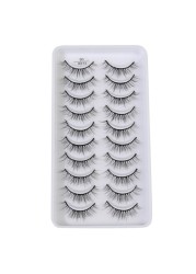 QUXINHAO wholesale 10 pairs lashes eyelashes cilios 3d mink lashes mink eyelashes wholesale false eyelashes maquiagem