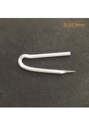 100pcs ForSound Made Preformed BTE Hearing Aid Earmold Tubing Bent Tubing PVC Tube Tubing Choose From 3.6mm 3.3mm 3.1mm OD