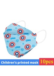 Disney Children Cartoon KN95 Face Mask 4 Layers Dust-proof Reusable Boys Girls Multicolor Collocation Printing FFP2 Mascarillas