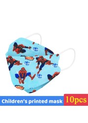 Disney Children Cartoon KN95 Face Mask 4 Layers Dust-proof Reusable Boys Girls Multicolor Collocation Printing FFP2 Mascarillas