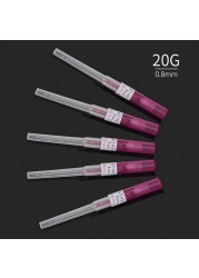 Disposable body piercing needles sterile steel surgical needles 14g 16g 18g 20g 22g 50pcs