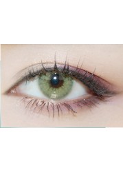 Easy Small 6 Colored Contact Lenses For Eyes Cosmetics Aurora Polaris Blue Eye Small Beauty Pupil Degree Option 2pcs/pair