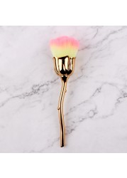 Flower Nail Brush for Manicure Rose Nail Art Brush Nail Extensions Popular Tools Round Small Gel Polish Dust Cleaning Brushes