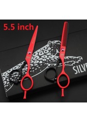 4.5 & 5.0 & 5.5 & 6.0 & 6.5 inch cutting thinning set hair scissors high quality professional hairdressing scissors salons hairdressing shears