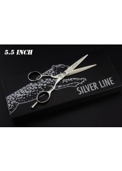 4.5 & 5.0 & 5.5 & 6.0 & 6.5 inch cutting thinning set hair scissors high quality professional hairdressing scissors salons hairdressing shears