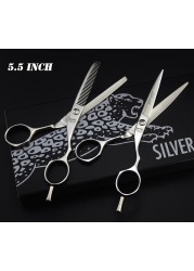 4.5 & 5.0 & 5.5 & 6.0 & 6.5 inch cutting thinning set hair scissors high quality professional hairdressing scissors salons hairdressing shears