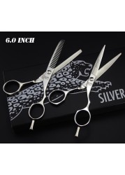 4.5 & 5.0 & 5.5 & 6.0 & 6.5 inch cutting thinning set hair scissors high quality professional hairdressing scissors salons hairdressing shears