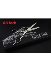 4.5 & 5.0 & 5.5 & 6.0 & 6.5 inch cutting thinning set hair scissors high quality professional hairdressing scissors salons hairdressing shears