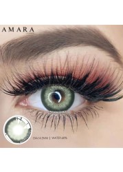 Amara 1 Pair Natural Colored Contact Lenses For Eyes KING Colored Cosmetics Colored Eye Contact Lenses