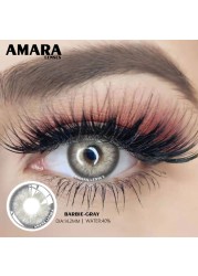 Amara 1 Pair Natural Colored Contact Lenses For Eyes KING Colored Cosmetics Colored Eye Contact Lenses