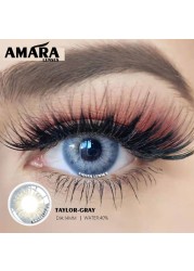 Amara 1 Pair Natural Colored Contact Lenses For Eyes KING Colored Cosmetics Colored Eye Contact Lenses