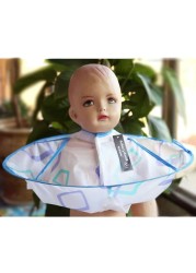 Baby Boys Hair Cutting Abaya Hair Styling Barber Apron For Baby Girls Boys Hair Cutting Cloak Head Protection Umbrella