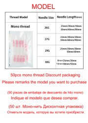 Kroea Sterile Pcl Plla Thread Skin Tightening Enlargement Lips Mono/Screw/Tornado/Tornado Screw Eye Nose Wire 20pcs/bag