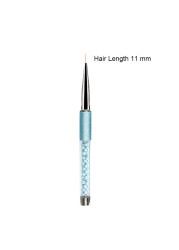 5/7/9/11/14/20mm Nail Art Liner Brushes for Manicure Acrylic Thin Line Flower Design Drawing Pen UV Gel Brush Painting Tools