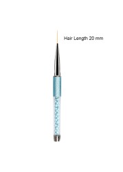 5/7/9/11/14/20mm Nail Art Liner Brushes for Manicure Acrylic Thin Line Flower Design Drawing Pen UV Gel Brush Painting Tools