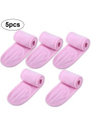 1/2/5/10/20pcs Eyelashes Extension Spa Face Headband Make Up Wrap Head Terry Cloth Hairband Stretch Towel With Magic Tape