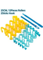 10/20pcs 30/45cm Magic Hair Rollers Curlers Kit Snail Shape No Waveform Spiral Round Curls No Heat Hair Curler Extra Long