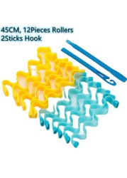 10/20pcs 30/45cm Magic Hair Rollers Curlers Kit Snail Shape No Waveform Spiral Round Curls No Heat Hair Curler Extra Long